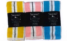 リッチパイル　フェイスタオル/バスタオル　30枚入 1003891511・1003891521