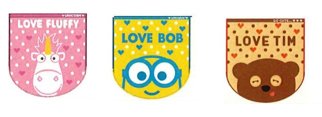 ミニオン　ラブフラッフィ/ラブボブ/ラブティム　ウィッシュタオル　30枚入 4805046000・4505045700・4805038200