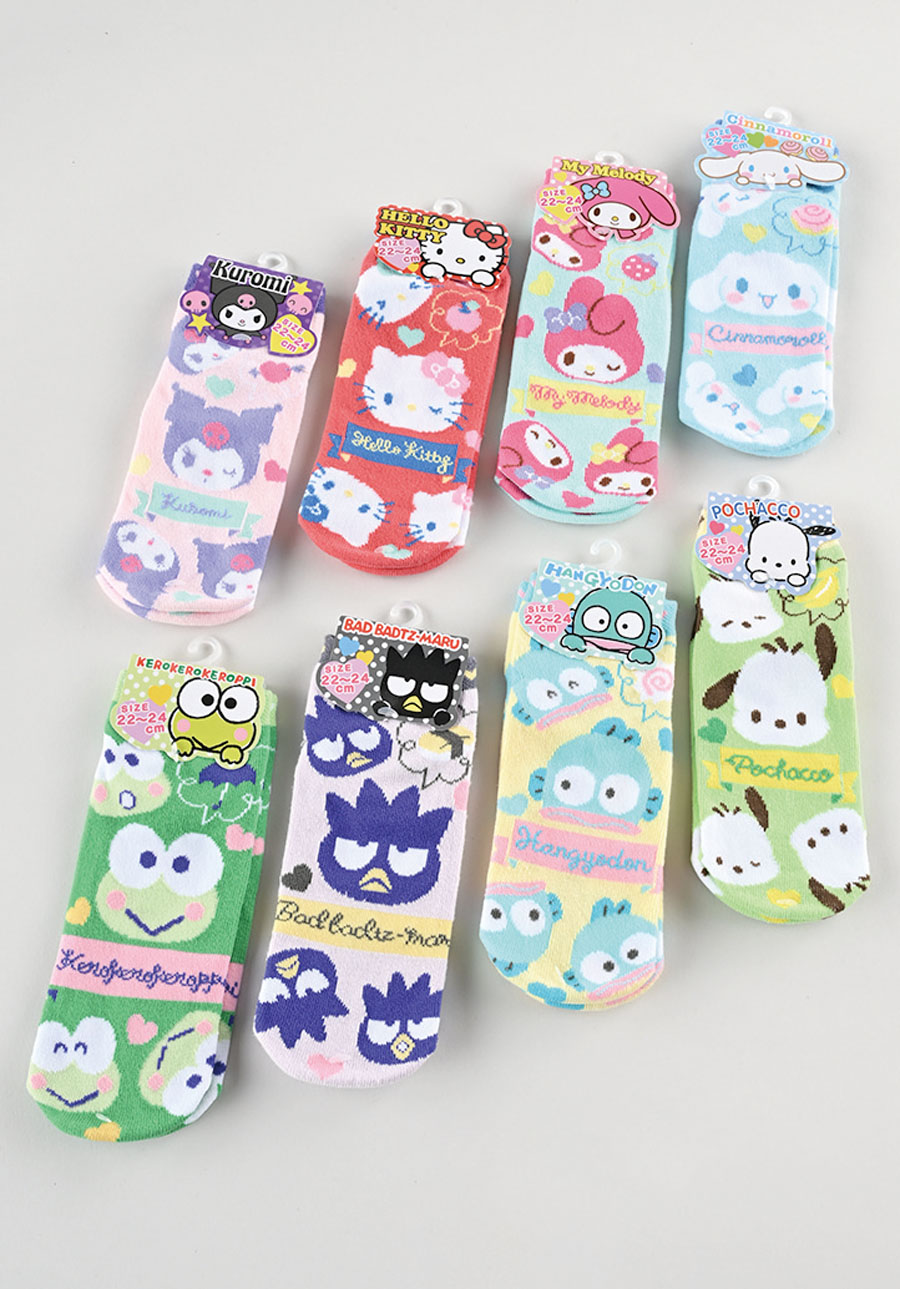 婦人　キャラサンリオソックス　3種　  1003700141・1003699351・1003699331