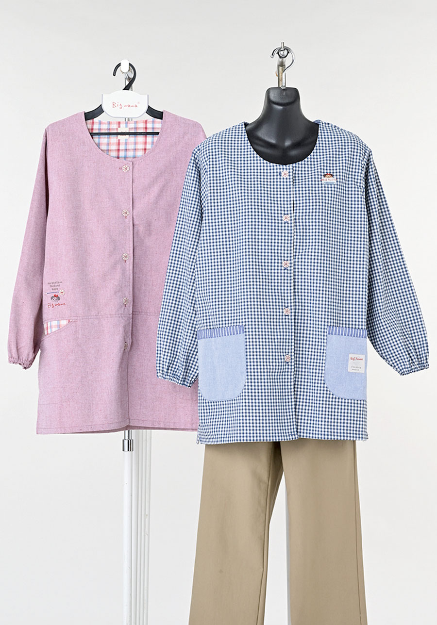 〚Bigmama〛先染めスモック　9枚入り  100384318