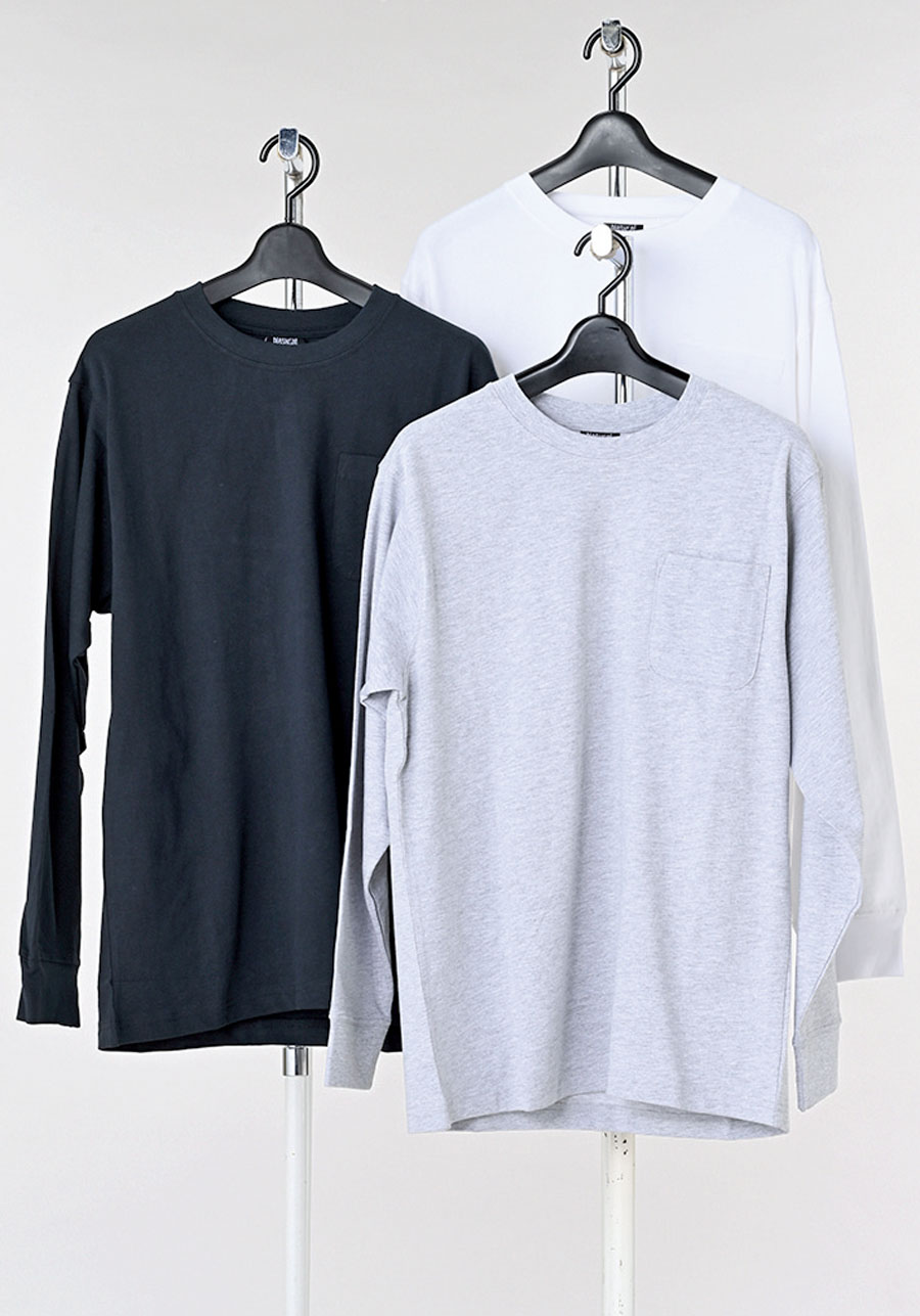 ヘビーウェイト天竺クルーネックロングTシャツ　16枚入り  1003837761