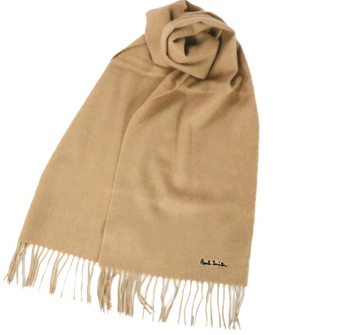 【PAUL SMITH】ポールスミス　wool scarf ラムウール　ベージュ　1枚から購入可能！ M1A 933D A S04