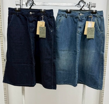 レディース　ミドル丈裏起毛デニムスカート　20枚入 1003732111