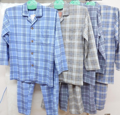 【残りわずか】紳士　シニア向キルトワンタッチパジャマ　25枚入 1003455296