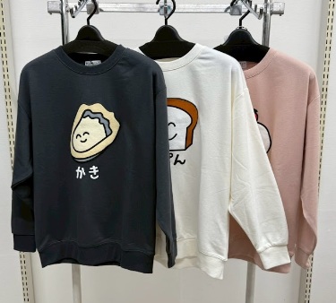 【残りわずか】婦人　おえかきさん裏毛トレーナー　6枚入 1003669851