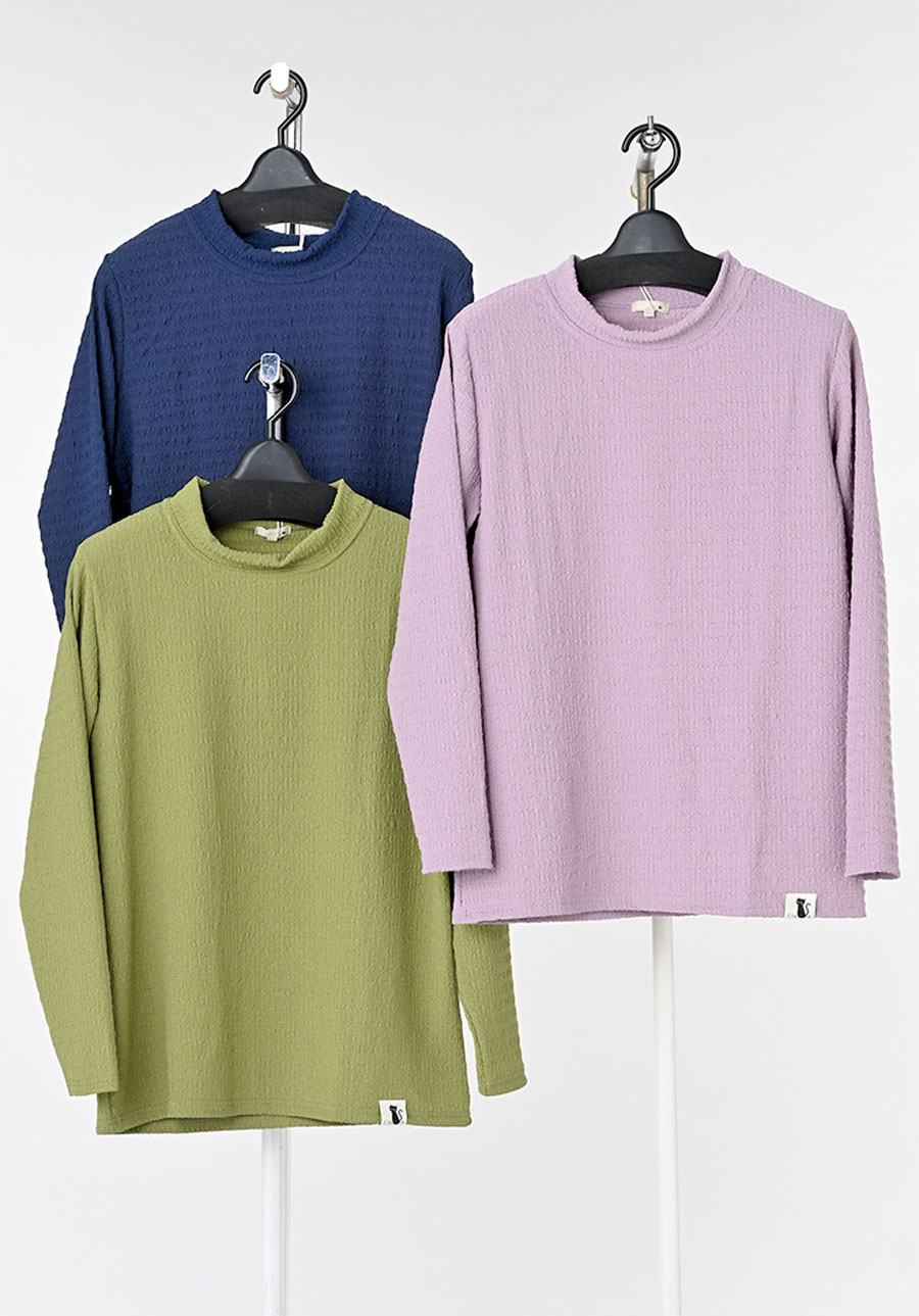 婦人　長袖ジャガード　6枚入　4種　  1003829151・1003829131・1003829121・1003829111