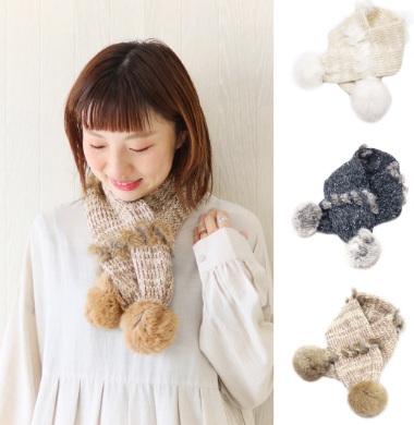 マフラー ファーミックス　全3色アソート　43枚入 4580337126087・4580337126094・4580337126100