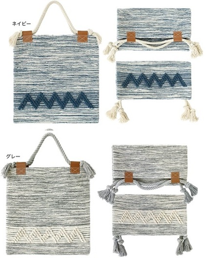 クラッチトートバッグ　ボールジャカード　 全2種アソート　30個入 14218551015・14218551016