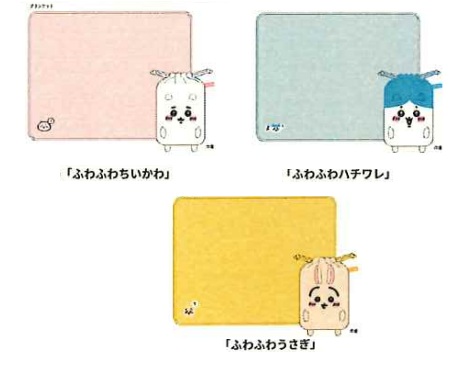 ちいかわ　マスコット巾着付きブランケット　ふわふわちいかわ/ハチワレ/うさぎ　40枚入 0775038300・0775038400・0775038500