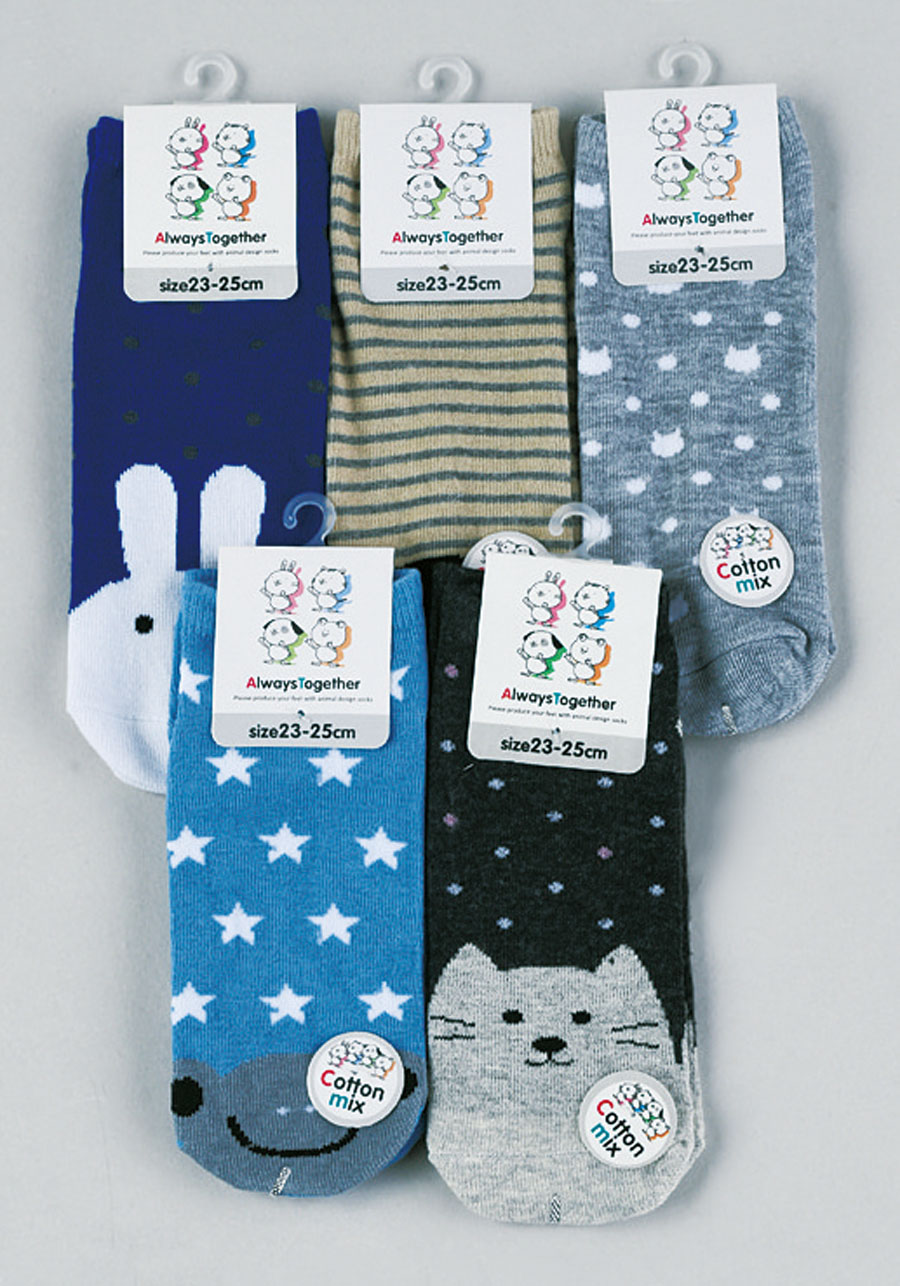 婦人　綿混　ソックス　100足入　2種