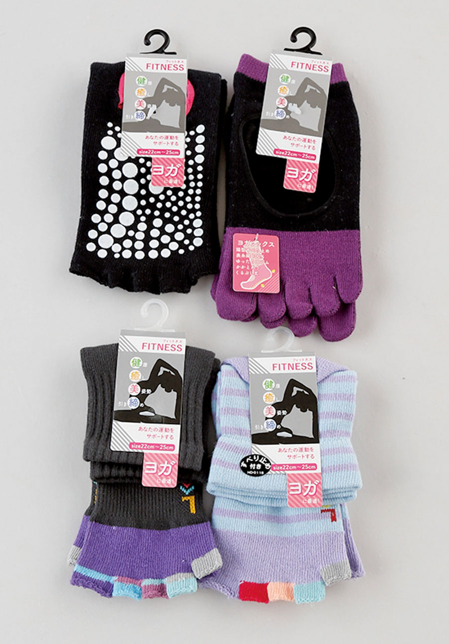 婦人　健康5本指クルー（ヨガ）１P×６０足入  1003653931