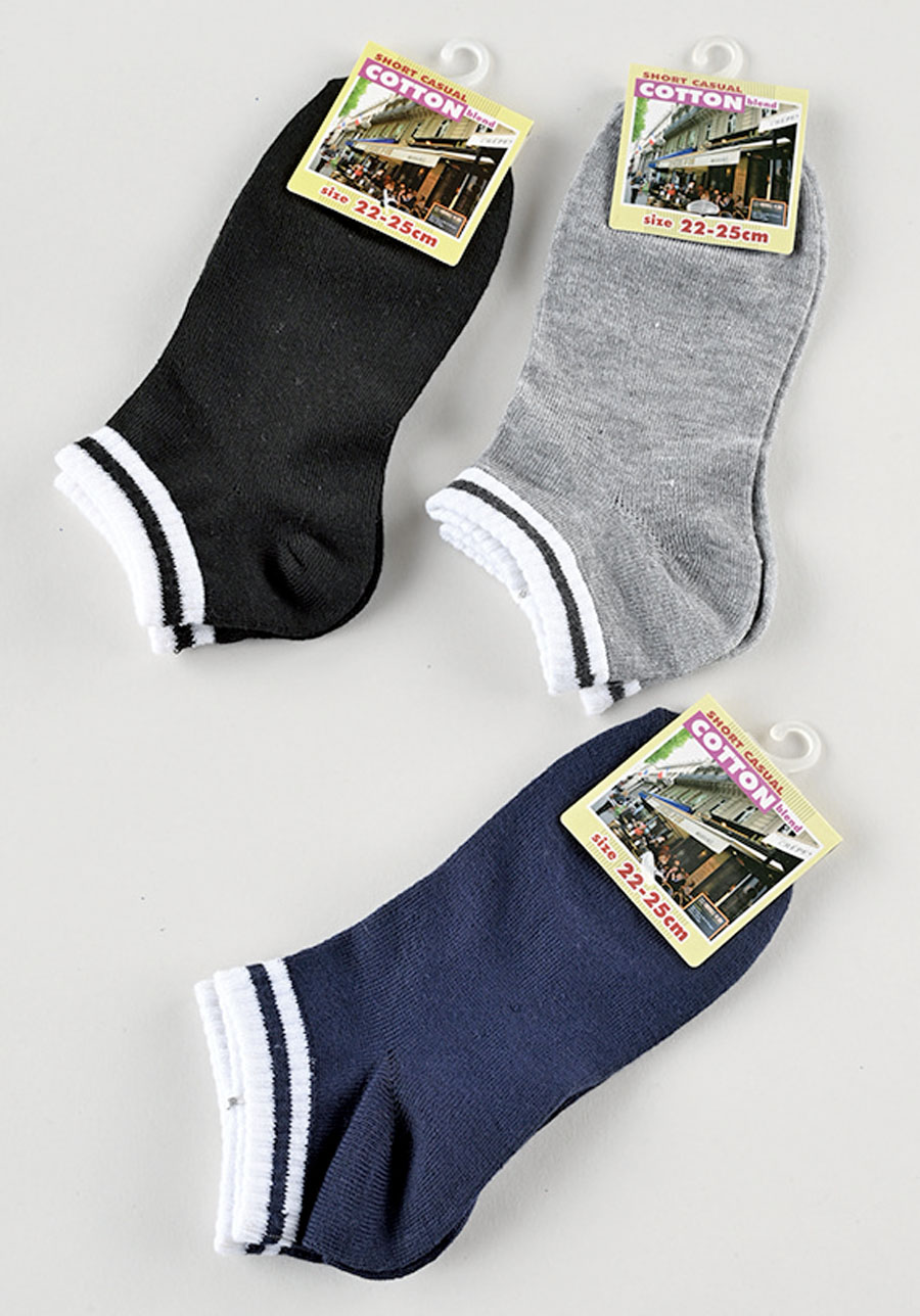 婦人　綿混スニーカーソックス　１P×１００足  1002110961