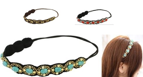 ヘアバンド　ブライトンストーン　全3色アソート　30個入 21016520024・21016520025・21016520026