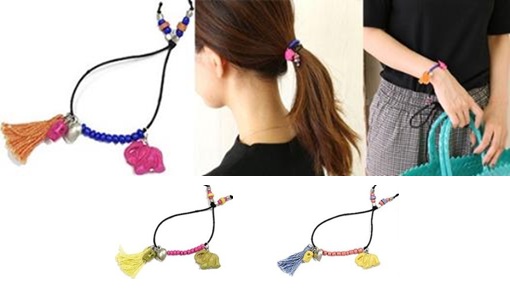 ポニー　タッセルハート　全3色アソート　30個入 54108022・54108024・54108027