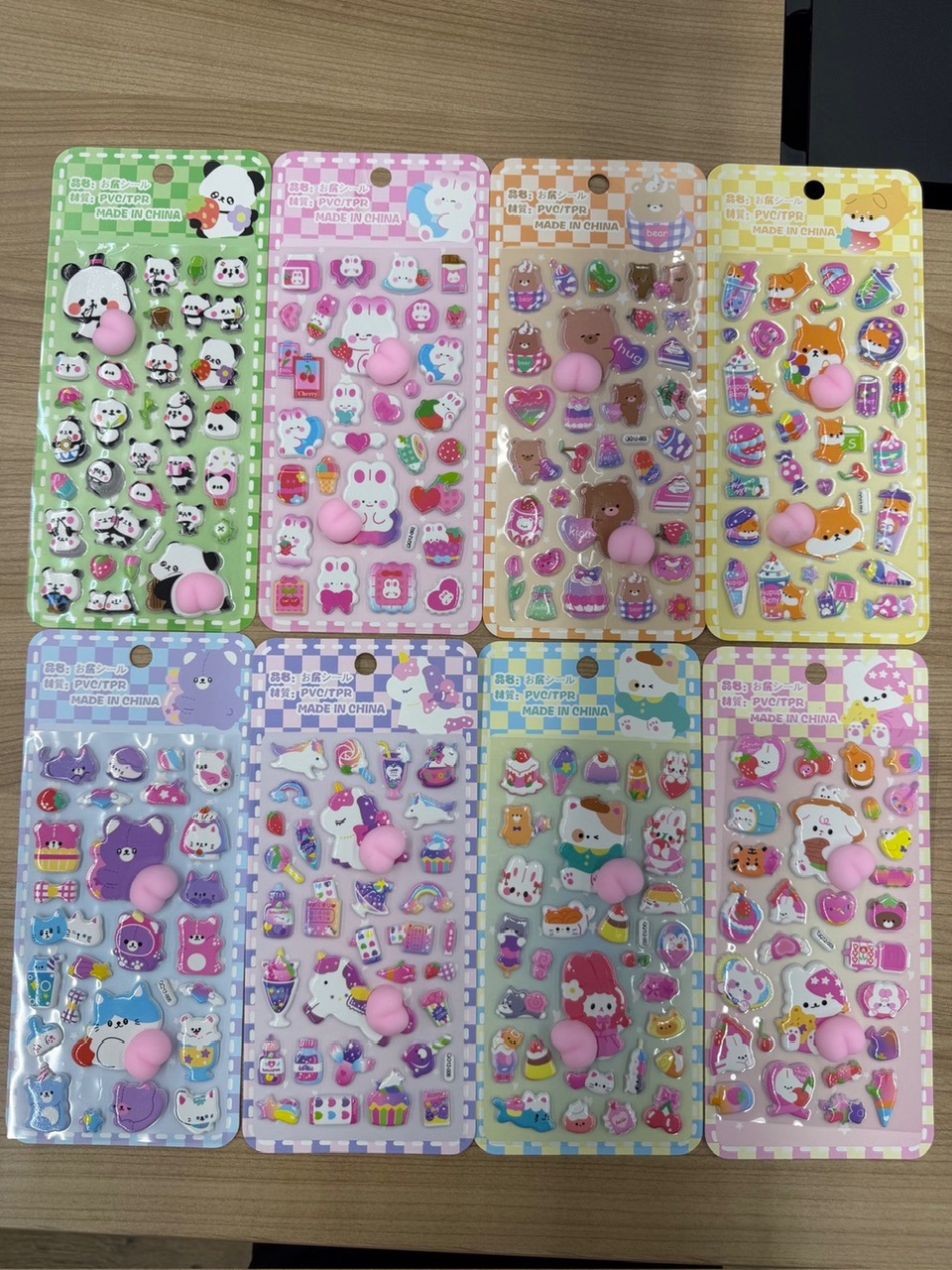 2月9日入荷！大特価！　動物お尻シール8均等アソート　１６０枚×５セットだけ！