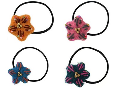 ヘアゴム　スター　全4色アソート　30個入 65779729・65779730・65779731・65779732