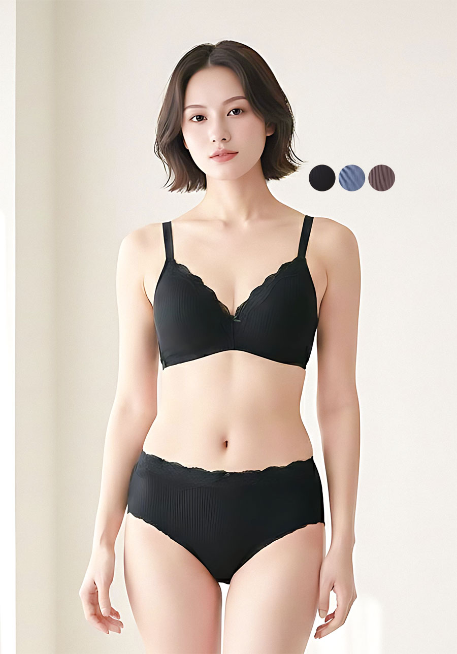 綿混　リブノンワイヤーブラショーツ　ペア　30組入  1003624741