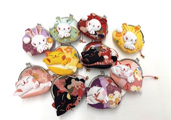 和雑貨　動物モチーフ　がま口ポーチ　18個入り 1003673101