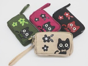 ねこ　パッチワークポーチ　18個入り 1002457171