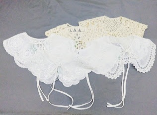 レロト調レース　付け襟　全2色　12枚入り 1002548871・1002548881