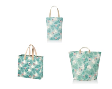 2月12日（木）までSale★polku／ポルク タートルドーブスキャンバス 　ランドリーバッグ/　3個入 545015700・545015600・545015500