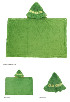 2月12日（木）までSale★MOOMIN スナフキン スナフキン ハット フード付きブランケット　3枚入 1465006500