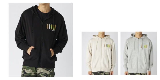 【OP】オーシャンパシフィック　メンズ 裏起毛スウェットジップアップパーカー　全3色アソート　12枚入り 535019