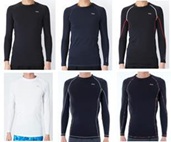 【FILA】フィラ　メンズ　コンプレッション クルーネックシャツ　アンダーシャツ　全6色アソート　20枚入り 448124