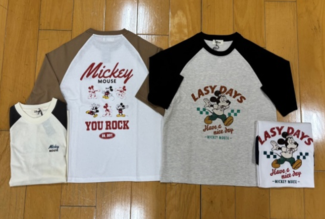 〚ディズニー〛天竺7分袖ワイドTシャツ②　16枚入り  1003924021