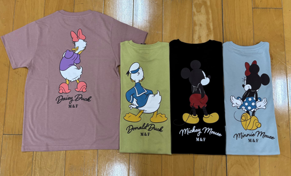 〚ディズニー〛後ろ姿天竺半袖Tシャツ　16枚入り  1003847321
