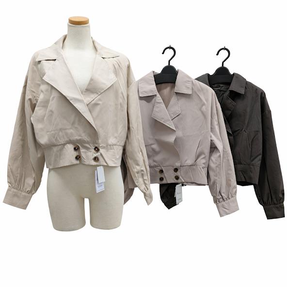 ダブルボタン　ショートジャケット　12枚入り  1003823851