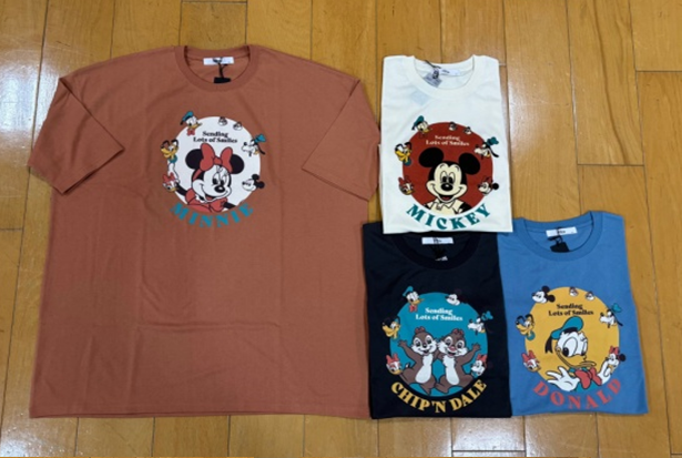 〚ディズニー〛天竺7分袖BIGTシャツ　16枚入り  1003924031