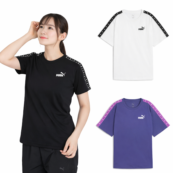 〚PUMA〛婦人　袖テープラインTシャツ　12枚入り  1003629591
