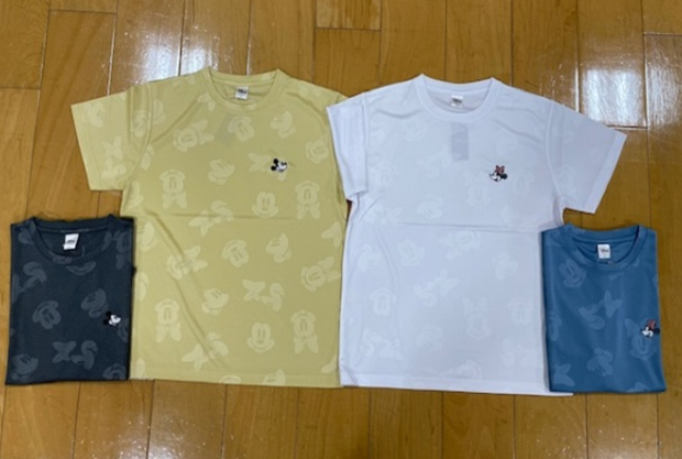 〚ディズニー〛ドライメッシュ　総柄半袖Tシャツ　②　16枚入り  1003847301