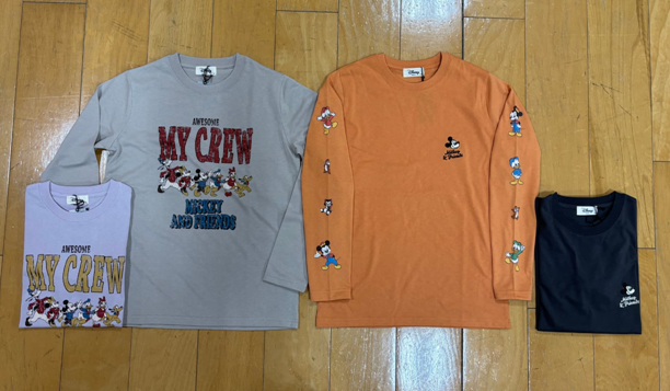 〚ディズニー〛天竺長袖Tシャツ　①　16枚入り  1003923951