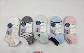 婦人　柄吸水速乾スニーカー3P　30個入 1003815981