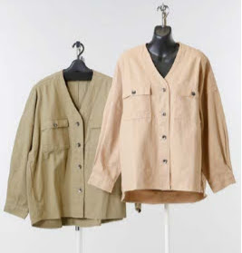 長袖コットンツイルミリタリージャケット　4枚入り  1003783731