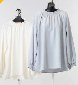 長袖シャーリングネックBL　6枚入り  1003783761