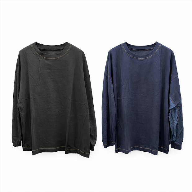 デニム×天竺袖下切替PO　16枚入り  1003920761