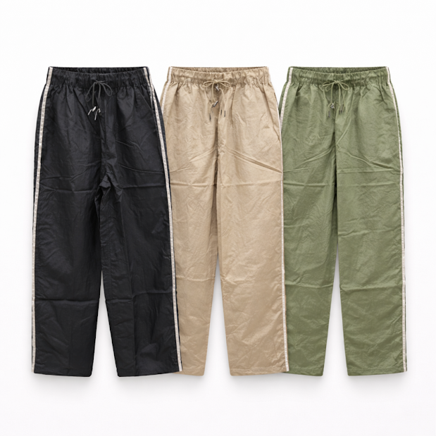 ナイロンワッシャー脇ラインパンツ　18枚入り  1003920801