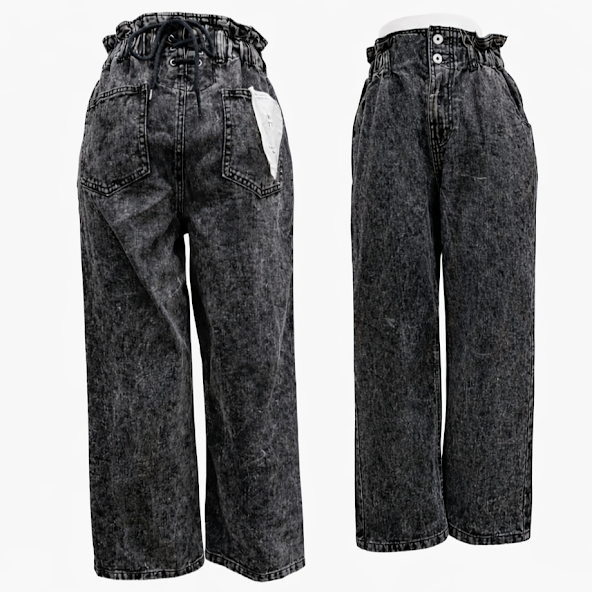 後ろレースアップデニムパンツ　12枚入り  1003925911