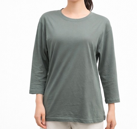 婦人　天竺無地7分袖Tシャツ　30枚入り  1003716761