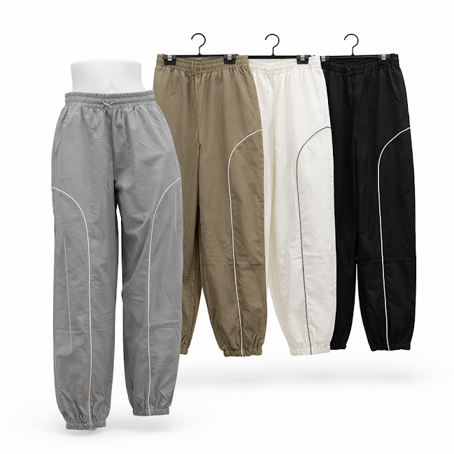 VM　ナイロンワッシャースロングパンツ　（パイピング）　12枚入り 1003701221