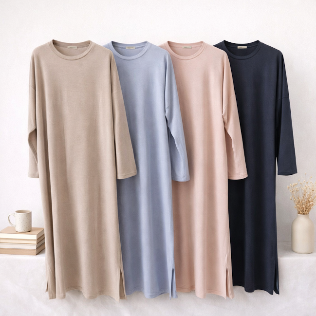 TRPU　やわらかミニ裏毛長袖ワンピース　10枚入り 1003911311