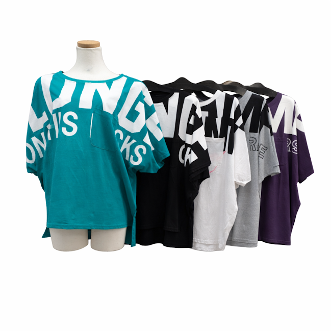 BIG　ドルマン5分丈袖Tシャツ　3型セット　18枚入り 1003814541