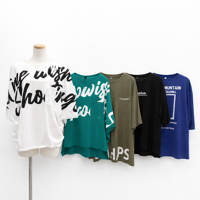 デザイン　BIG5分丈袖Tシャツ3型セット　B　18枚入り 1003814561