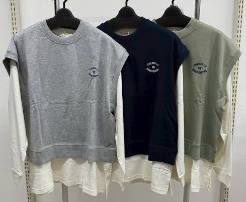 〚BRI〛長袖裏毛ベストTシャツES　6枚入り 1003671191