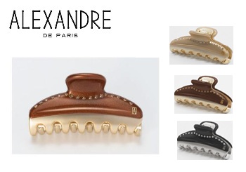 【ALEXANDRE DE PARIS】アレクサンドルドゥパリ　　レディース　ヘアーアクセサリー 　ヴァンドームクリップ M 　全3色　1個から購入可能！！ ICCM-15571-03