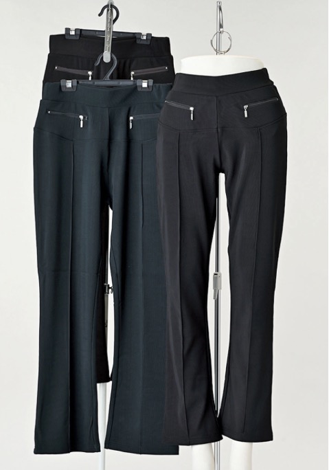 婦人　ピケストレッチ美脚シルエットパンツ　14枚入り 1003859531