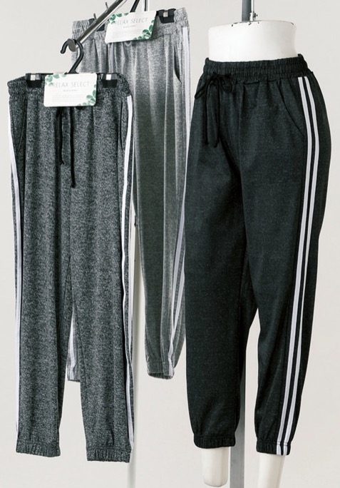 婦人　メランジジョガーパンツ　2本ライン　20枚入り 1003859071